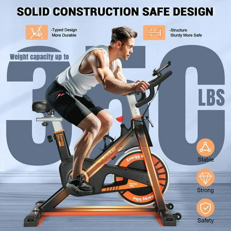 Spin Bike Bike With Weight Capacity Of 350 Lbs Magnetic Resistance