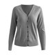 thumbnail image 4 of Moda Mujer Botones Manga Larga Casual Sólido Corto Abrigo Cárdigan Blusa Odeerbi  ODB-6, 4 of 4