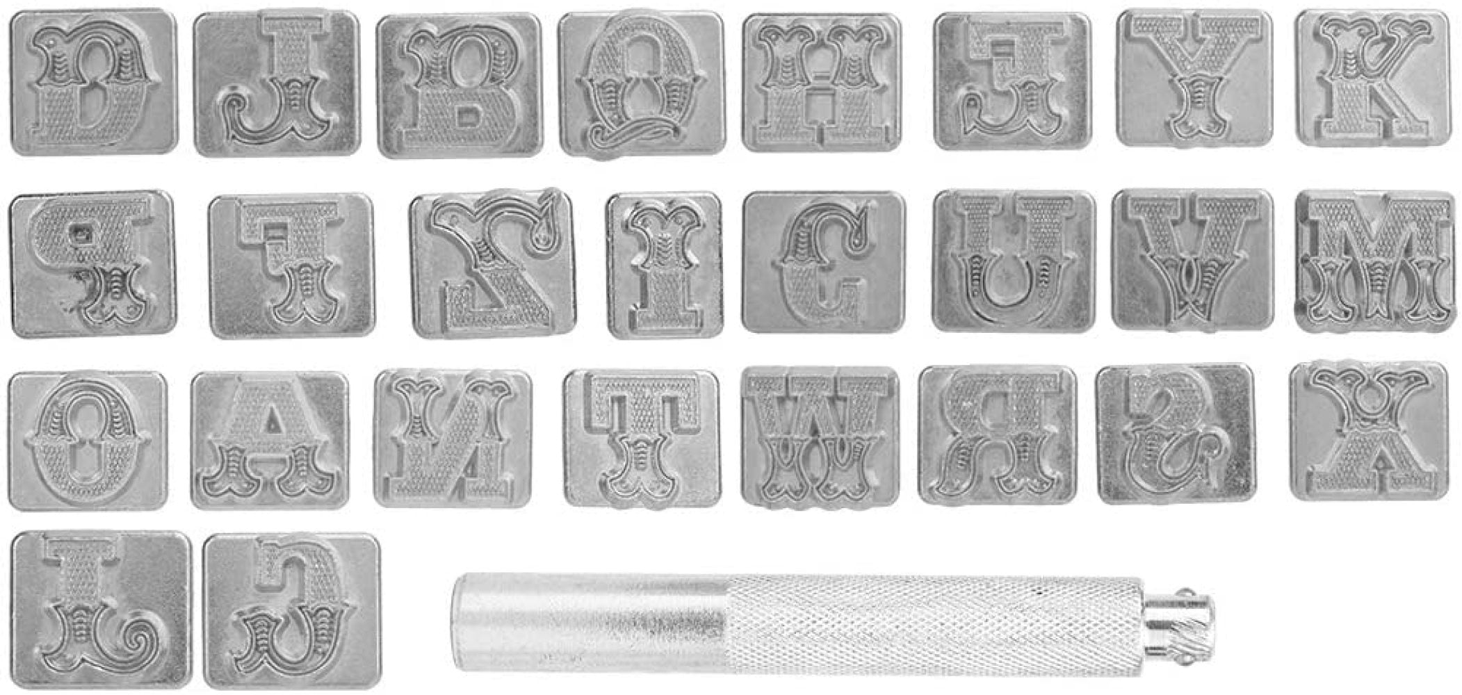 A-Z Capital Letter 3/4" Alphabet Leather Craft Stamping Set Heavy Duty Punch 