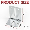 thumbnail image 2 of Kit de soportes para puerta de garaje Granatan J6 de acero galvanizado, 4 piezas, 2 of 7