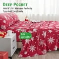thumbnail image 6 of Gogreen 4PC Deep Pocket King Sheet Set Fit 17", Breathable Microfiber Super Soft King Size Sheet Set, Luxury Hotel Style Home Decor King Bed Sheet Set, Gift for Women, Men - Christmas Snowflake, 6 of 8
