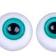 thumbnail image 5 of 2 piezas de ojos de muñeca realistas, ojos móviles (6 mm) globo ocular para hacer muñecas de peluche DIY Estilo B-Verde, 5 of 5