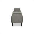 thumbnail image 4 of Jacqueline Flip Top Tufted Roll Arm Storage Bench Dark Heathered Grey, 4 of 13