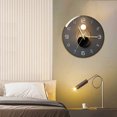 thumbnail image 4 of Decoración de cocina de 12 pulgadas, madera de moda, números árabes, sala de Un marco de oro Sunnimix Reloj de pared, 4 of 7