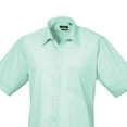 thumbnail image 2 of Premier Mens Short Sleeve Poplin Shirt, 2 of 3