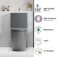 thumbnail image 3 of Alvantor One-Piece Toilet, 1.1/1.6 GPF Powerful Dual Flush Elongated Toilet, Soft Closing Seat Gray, 3 of 10
