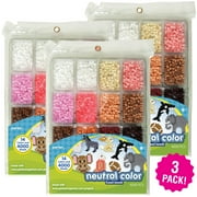 Multipack of 3 - Perler Fused Bead Tray 4,000/Pkg-Neutral Color