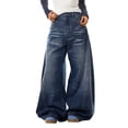 thumbnail image 4 of Baggy Jeans Women 2026 Trendy High Waisted Casual Loose Extra Long Wide Leg Denim Pants with Pockets Streetwear, 4 of 7