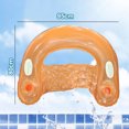 thumbnail image 2 of Inflatable Pool Float Lounger Built in Cup Holders Handles, Water Floating Chair for Beach,Pool, 2 of 5