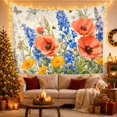 thumbnail image 3 of Floral Garden Botanical with Main Consists Fully, Nostalgic Vintage for Botanical Art Lovers, Wall Decor, Mother'S Day Gift, Tapestry Wall Hanging for Dorm and Living Room, 3 of 7