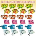 thumbnail image 2 of Anillos de goma ArtCreativity Sea Life para niños, paquete de 24, 2 of 5