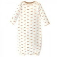 thumbnail image 3 of Touched by Nature Unisex Baby Organic Cotton Gowns, Prints Foxes, Preemie/Newborn, 3 of 4