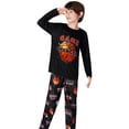 thumbnail image 3 of Beezizac Pajamas For Little Big Boys Cool Black Basketball Long Sleeve 2-PC Cozy PJ Set Kid Size 14, 3 of 8