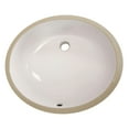 thumbnail image 2 of Fine Fixtures Undermount Round Vessel Bathroom Sink - 13" x 11" - Biscuit, 2 of 4