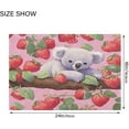 thumbnail image 2 of GZHJMY Bathroom Rug Koala Strawberry Soft and Absorbent Bathroom Carpet Non-Slip Machine Washable Plush Bath Floor Rug Door Mat for Bathtubs, Toilet,Kitchen, 16x24 in Carpet Runner, 2 of 6