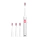 thumbnail image 2 of Fiudx Cepillo de Dientes Eléctrico, 4 Cabezales, Tres Modos Cosméticos, Resistencia Al Agua Ipx7, Carga Rápida Por Usb, Batería de Larga Duración, Ideal para Viajes, Blanqueamiento Suave, Rosa y Verd, 2 of 6