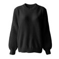 thumbnail image 4 of Harpily Sweaters for Women Crew Neck Long Sleeve Shirts 3D Textured Cable Knit Lightweight Soft Womens Knitted Pullover for Fall Outfits, 4 of 4