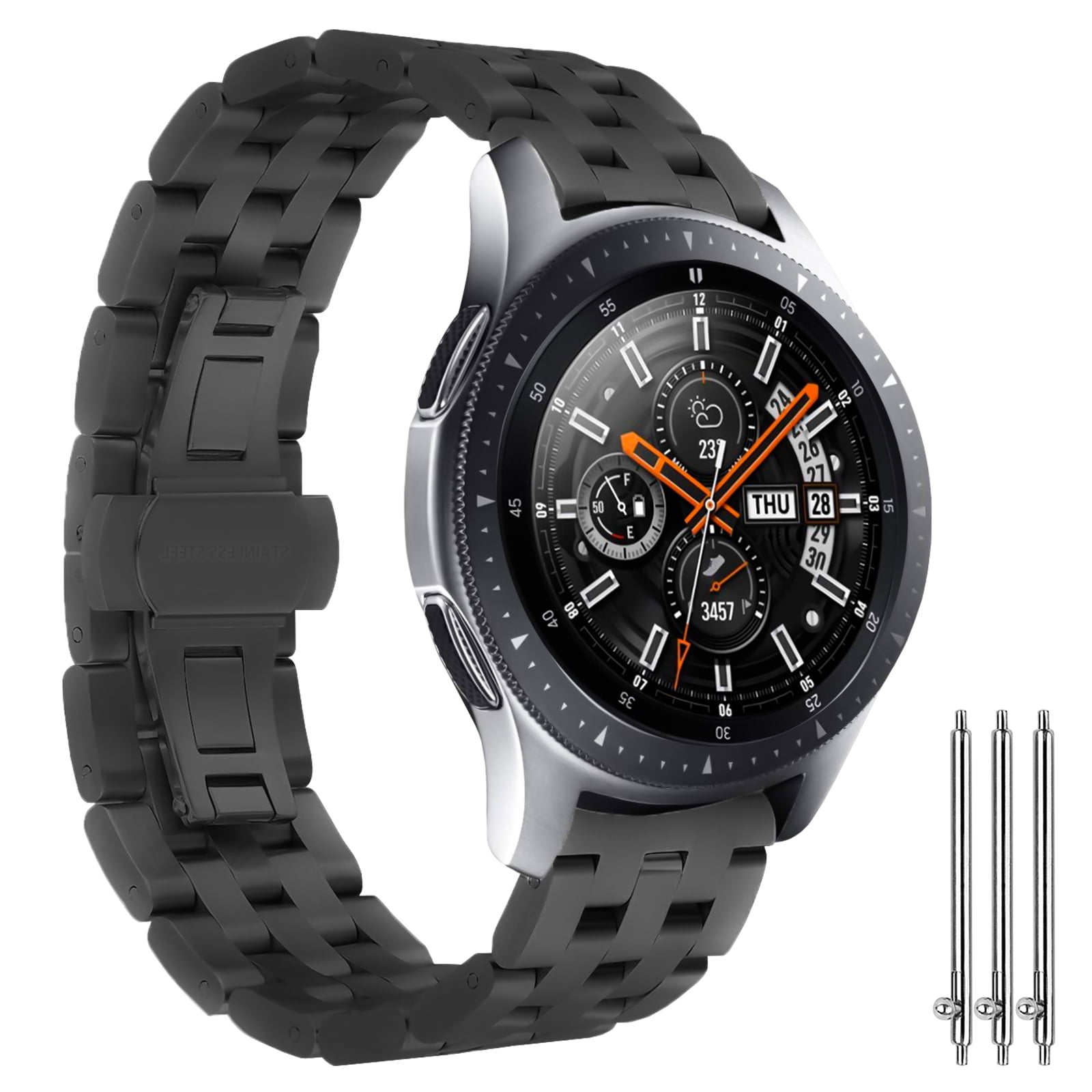 EEEkit - Compatible with Samsung Galaxy Watch 3 Band, EEEkit Stainless Samsung Galaxy Watch 3 Stainless Steel Bands
