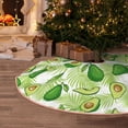 thumbnail image 5 of Sikiie Avocado And Tropical Palm Leaves Christmas Tree Skirt, Christmas Tree Decorations, Christmas Decor, Tree Mat Decoration(30-48IN)-30", 5 of 6