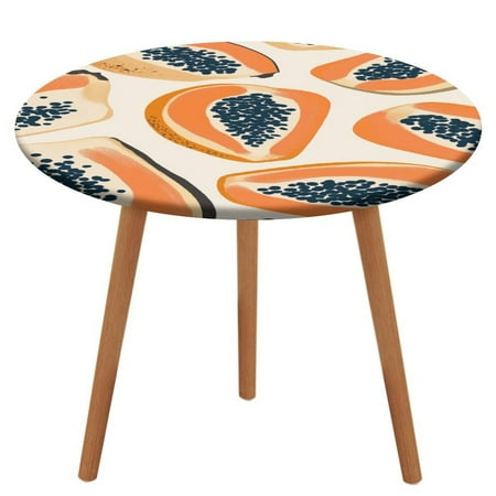 

Fruit (185) Round Fitted Tablecloth with Elastic Edge Outdoor Tablecloth Washable Round Table Cover Reusable Tablecloths for Kitchen Picnic Party Fits 40-54 Diameternd Tables