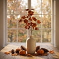 thumbnail image 5 of Dongrere Artificial Fall Branch with Maple Leaf & Pumpkin, Faux Autumn Decorative Stems for Thanksgiving Halloween Mantel Home Table Decor, 23.6 Inch, D, 5 of 8