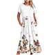 thumbnail image 1 of Puntoco Vestido Midi A La Moda Para Mujer, Estampado Floral, En Capas, Con Doble Bolsillo, Manga Corta, Cuello Redondo, Vestido Colorido Xl,Regalos Para Mujer Joven, 1 of 5