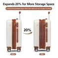 thumbnail image 4 of WEPLUS 20" 3PCS Set Carry on Luggage Set with TSA Lock Carry-on Suitcase with Spinner Wheels, 4 of 11