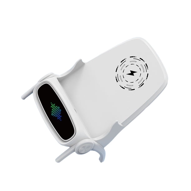 Inteprter Soporte de carga 3 en 1 de carga rápida de plástico para teléfonos móviles, opción de regalo ligera y compacta Electrónica Blanco
