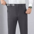 thumbnail image 6 of Mens Chino Pants, Men's Regular Fit Dress Pants Casual Business Flat Front Mens Wrinkle Free Comfort Stretch Suit Pants Big & Tall S-5XL, 6 of 6