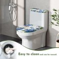 thumbnail image 5 of HELLHERO Butterfly Hydrangea Toilet Seat Lid Cover Set of 2 Piece Soft Toilet Seat Covers Set Non-Slip Household, 5 of 8
