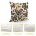 thumbnail image 4 of Nawypu Decorative Throw Pillow Cover Original Vintage Pattern Colorful Butterfly and Flower Couch Pillow Cover Cushion Case for Modern Simple Farmhouse Style Decor, 4 of 5