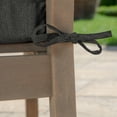 thumbnail image 5 of ARDEN Oceantex Outdoor Dining Chair Cushion Set, 21 x 38, Recycled Fabric, Water Repellent, Fade Resistant 21 x 38, Ink Charcoal Black, 5 of 7