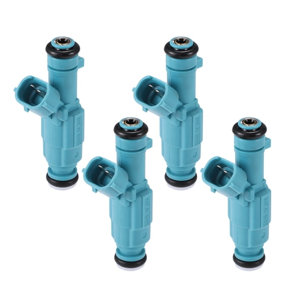 Unique Bargains 4pcs Car Fuel Injector Nozzle Replacement for Kia forte Koup EX 2.0L 2010-2013 35310-2G200, Deep Blue