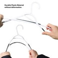 thumbnail image 4 of 30 Pack Clothes Hangers Plastic Hangers Non Slip Hangers Black, 4 of 7