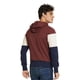 thumbnail image 3 of Sudadera Hombre A Bloques Con Capucha y Bolsa Casual Vino multicolor CH Incógnita 770164, 3 of 7