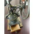 thumbnail image 3 of Vintage Large Cast Iron Collection Manual Counter Coffee Grinder (8" W x 8"L x 13"H), 3 of 4