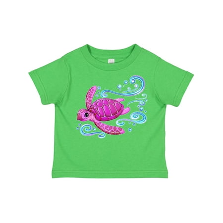 

Inktastic Cute Pink Sea Turtle Gift Toddler Boy or Toddler Girl T-Shirt