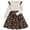 Beige, variant on Likimi Children Girls Autumn Winter Dresses Crew Neck Ruffle Long Sleeve Leopard Print Casual Comfortable Dress Size 9-10 Years Beige