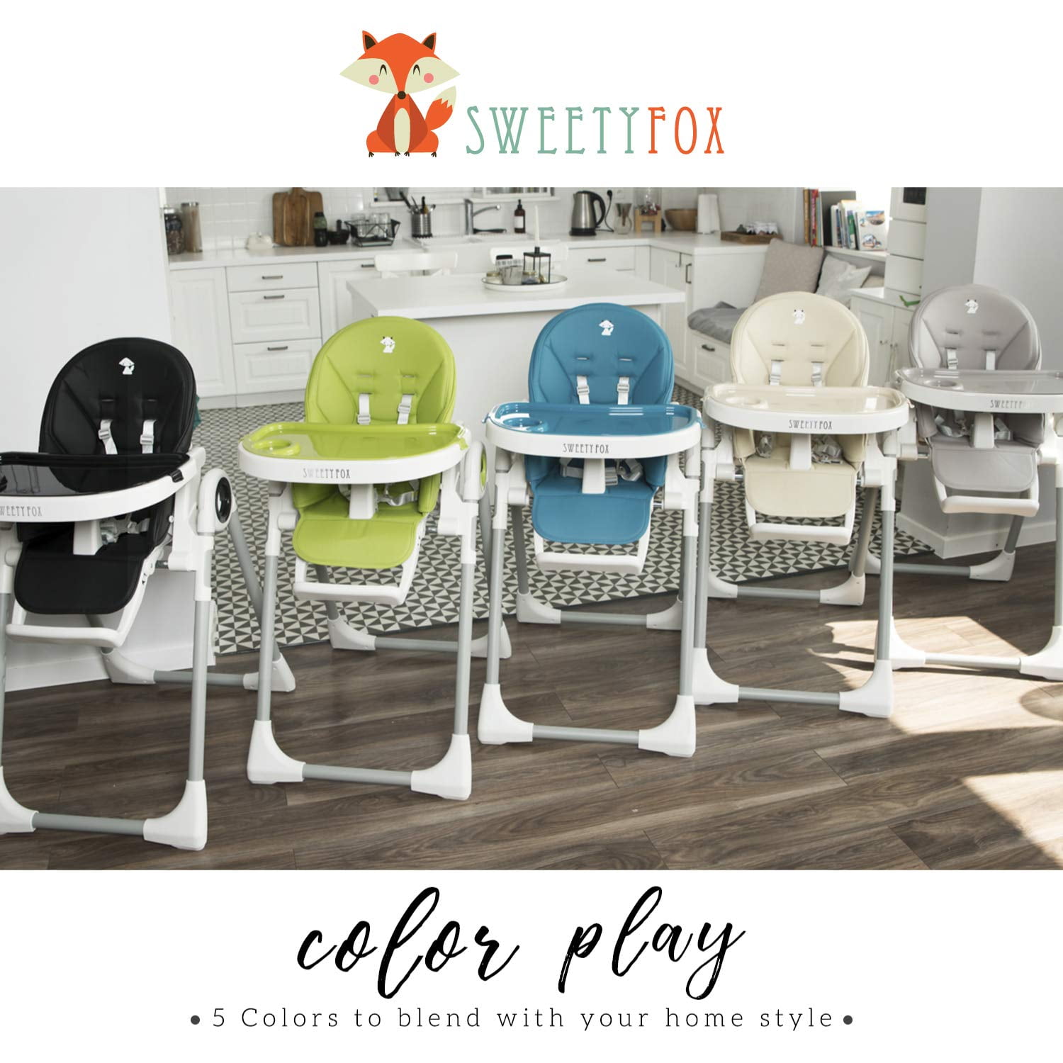 Sweety fox baby high chair hot sale