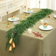 thumbnail image 6 of Christmas Garland for Stair Railing Simulation Rattan Christmas Decoration Pines Needle Wreath Soft Gel Handle Christmas Rattan Simulation Greenerys Home Decoration Outdoor Christmas Garlands, 6 of 9