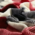 thumbnail image 2 of Mainstays Cozy Plush Throw Blanket, Red Plaid 50" x 60" All Ages, 2 of 5