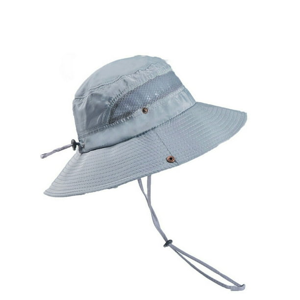 One opening New Summer Mens Sun Hat Bucket Fishing Hiking Cap Wide