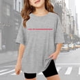 thumbnail image 2 of Gunia Valentines Shirts For Kids Boys Girls Short Sleeve Love Heart Graphic Crew Neck Casual Breathable Soft Valentine'S Day T-Shirt Toddler Tee Tops 3-14 Years Light Gray, 2 of 4