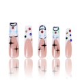 thumbnail image 1 of Presiona Nails, un adorable payaso con cristales completamente cubiertos, 1 of 7