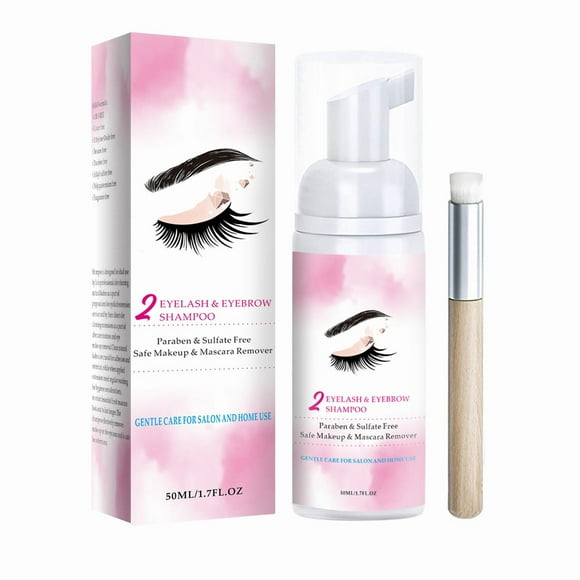 Eyelash Cleaning Mild and Non Irritating Eyelash Shampoo Eyelid Foaming Cleanser Lash Foam Shampoo for Extensions Natural Lashes Non Irritating Perfect for Salon 50ml