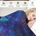 thumbnail image 3 of FUMJ Space Galaxy Blanket, Soft Warm Fuzzy Plush Blanket, Smooth Cozy Flannel Throw Blanket for Bed/Couch/Office/Camping, 3 of 6
