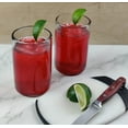 thumbnail image 4 of Dos Suenos Hand Blown Mexican Drinking Glasses  Set of 6 Natural Clear Glasses 14 oz each, 4 of 9