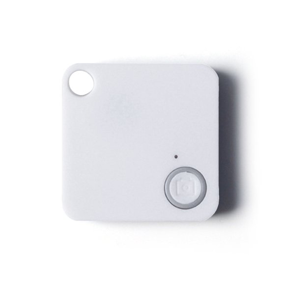 tredstone Traqueur de Positionnement Préventif de Perte Rappel Compatible Bluetooth Portefeuille Anti-Perte Clé Localisateurs pour Animaux Professionnel Pratique Blanc
