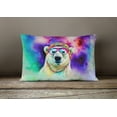 thumbnail image 4 of Hippie Animal Polar Bear Throw Pillow 12 in x 16 in, 4 of 4