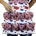 thumbnail image 1 of Cloth Egg-Gathering Apron with Multi-Layer Pockets, Adjustable Straps for Farm Work, 1 of 7